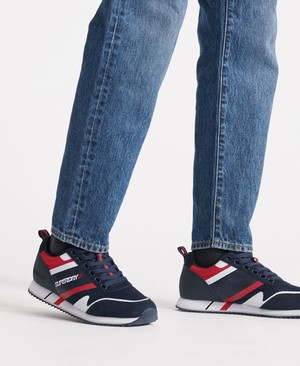 Superdry Fero Runner Core Férfi Tornacipő Sötétkék | MUNSV7826